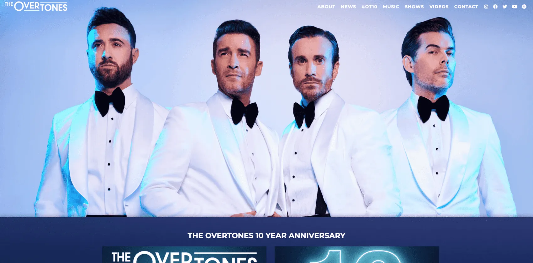 Music Industry Web Design - The Overtones