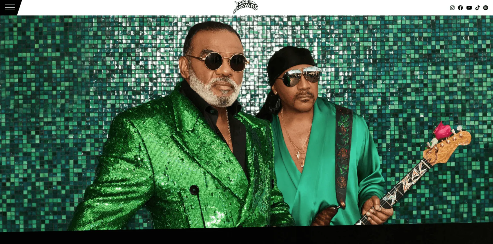 Music Industry Web Design - The Isley Brothers